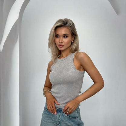 Minimalistisch Dames Vest | Effen Kleur Pullover 4