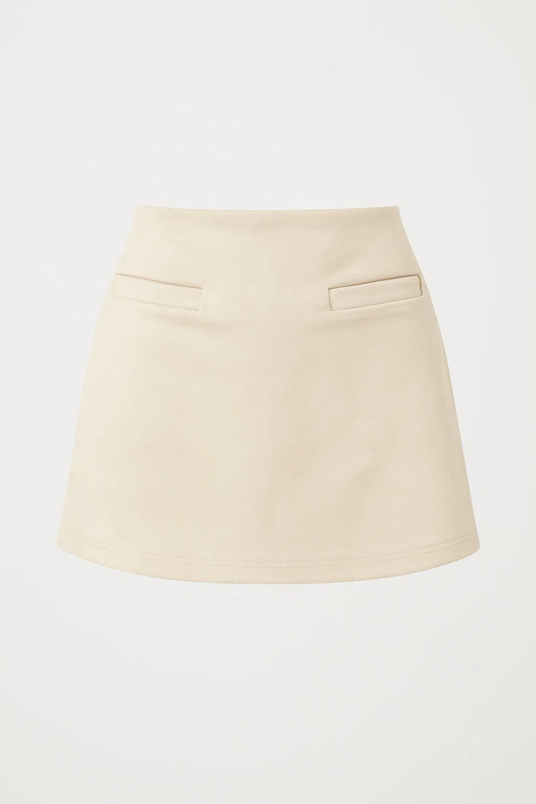 Korte Rok Dames Hoge Taille met Nepzakken Elegant Zwart - StudioMarella