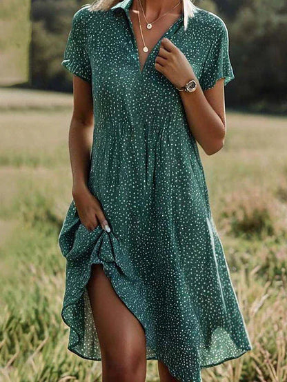 Damesoverhemd Jurk Midi Stijlvol Elegante Zomerjurk - StudioMarella