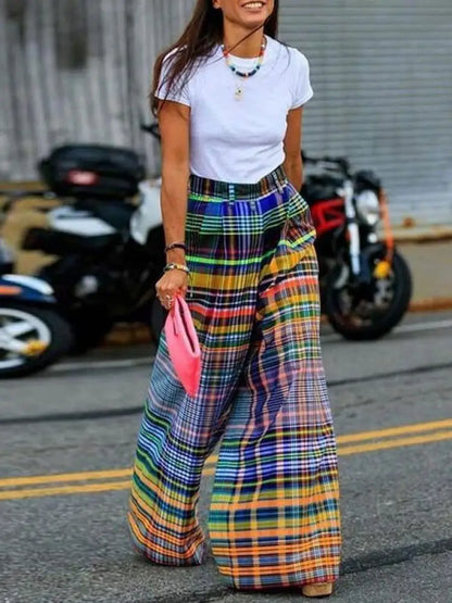 Dames Broek Plaid Betoverend Ontwerp