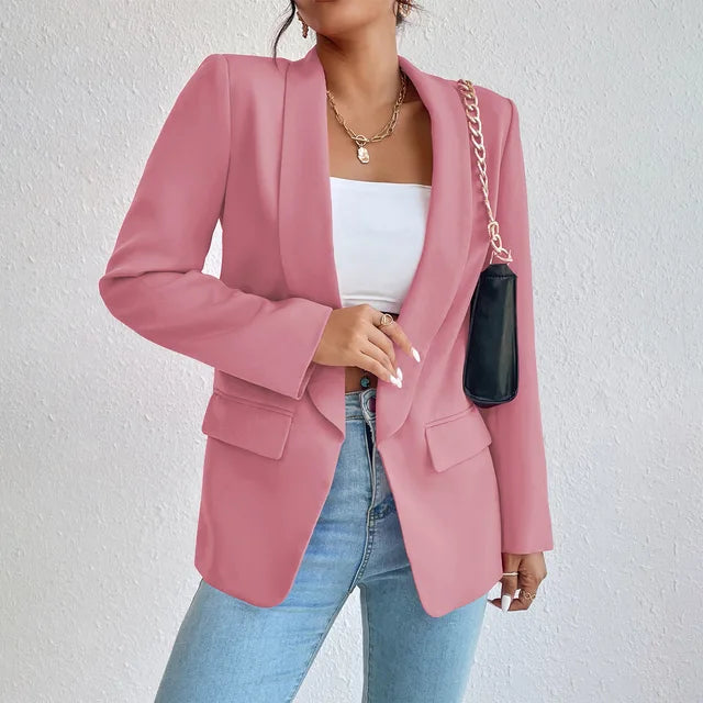 Dames Blazer Modern Stijl Met Stretch