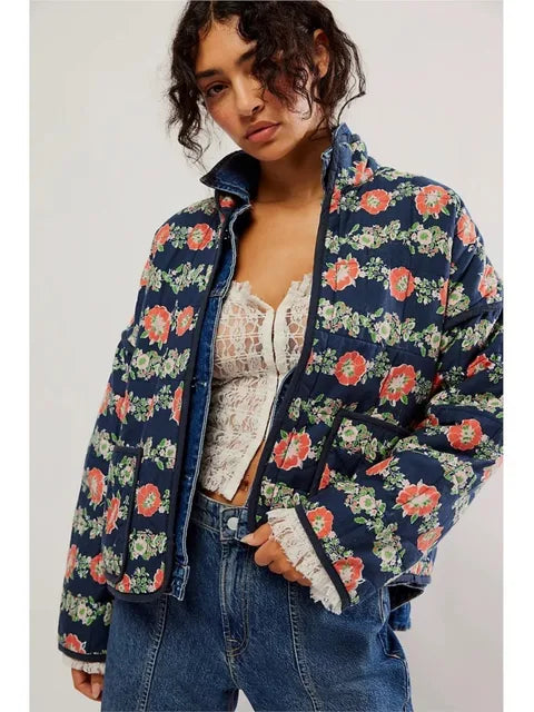 Bloemenjas Dames Vintage Kleding Stijl