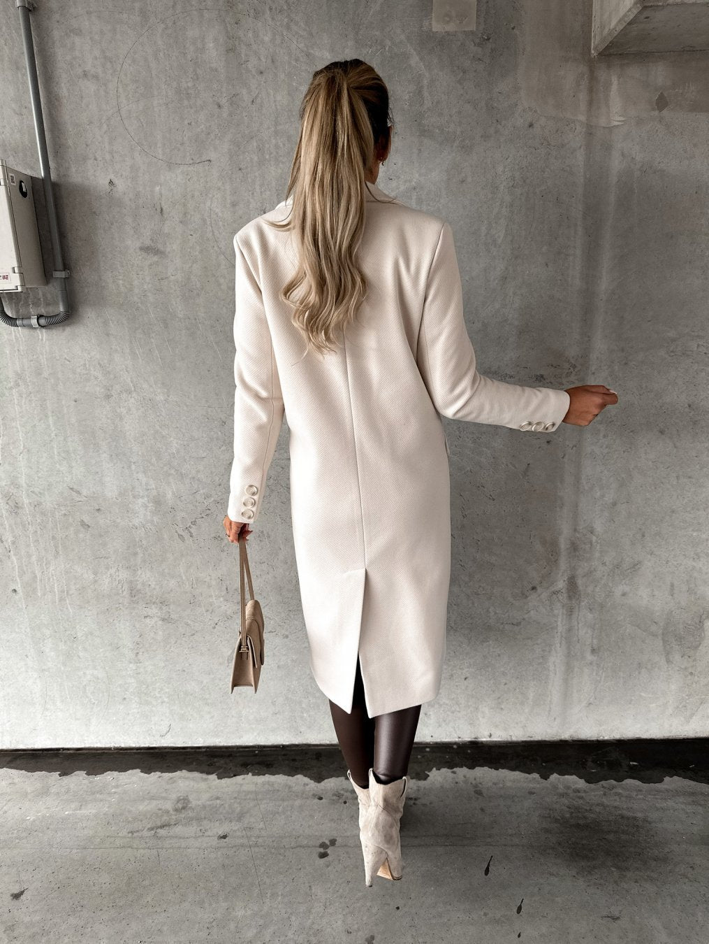Lange Modewinterjas voor Vrouwen