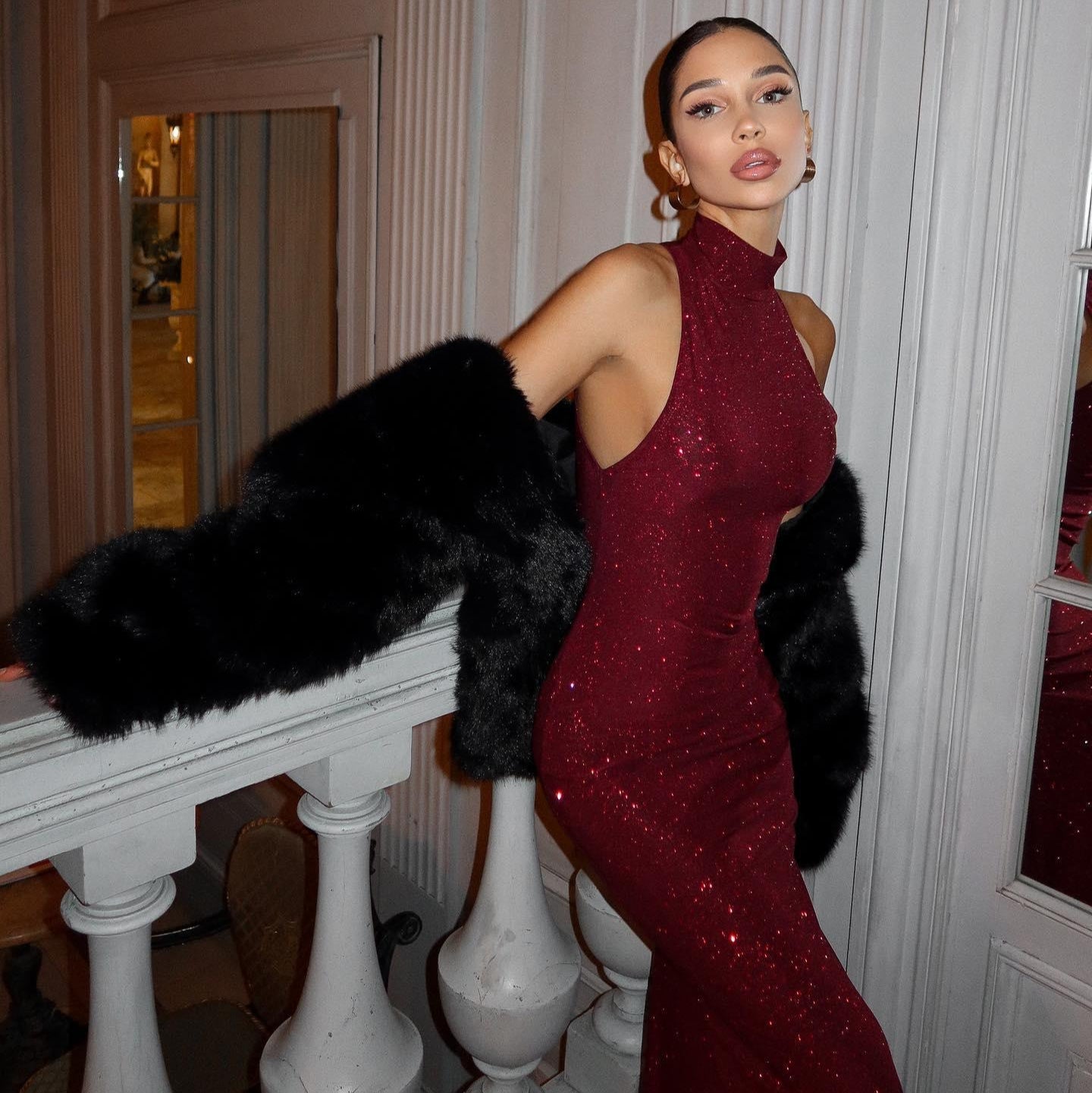 Mouwloze Bodycon Maxi Jurk Dames | Lange Jurken voor Feesten 5