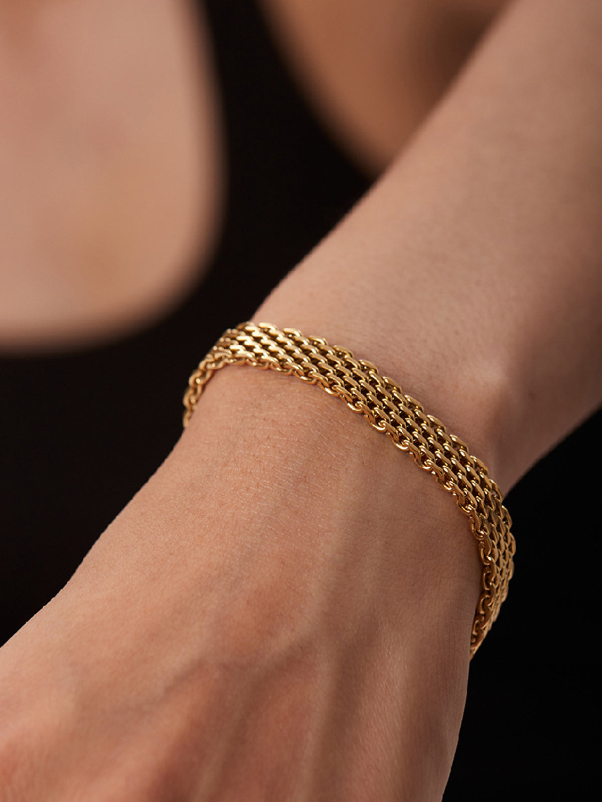 Elegante Titanium Armband Verstelbaar 17,5-22,5 cm - StudioMarella