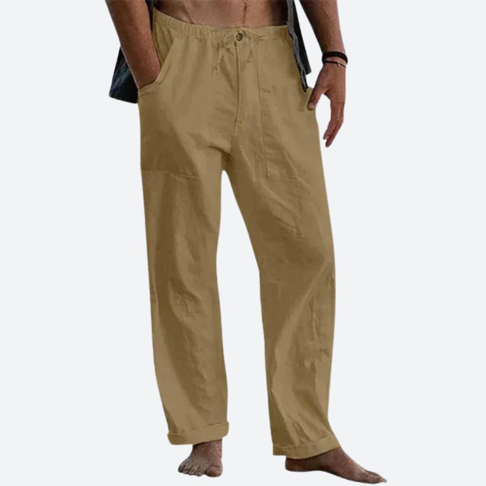 Linnen Broek Heren Casual Zomerstijl