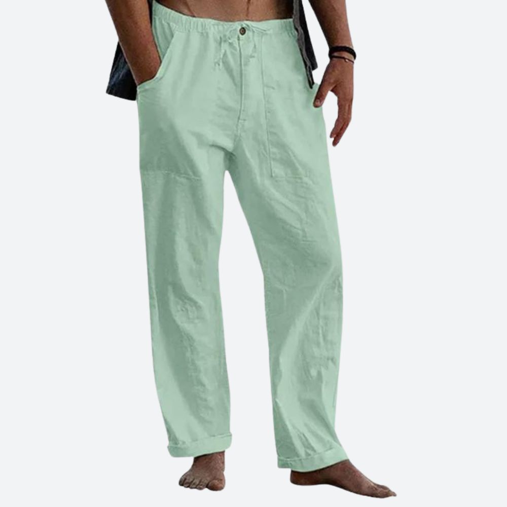 Linnen Broek Heren Casual Zomerstijl