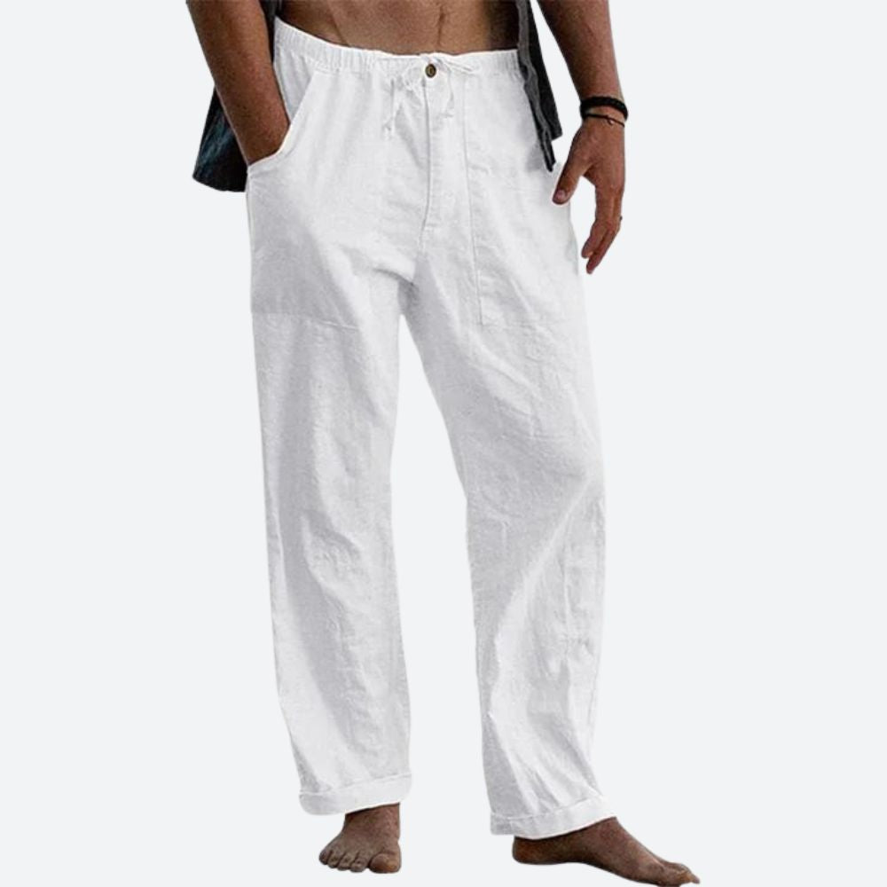 Linnen Broek Heren Casual Zomerstijl