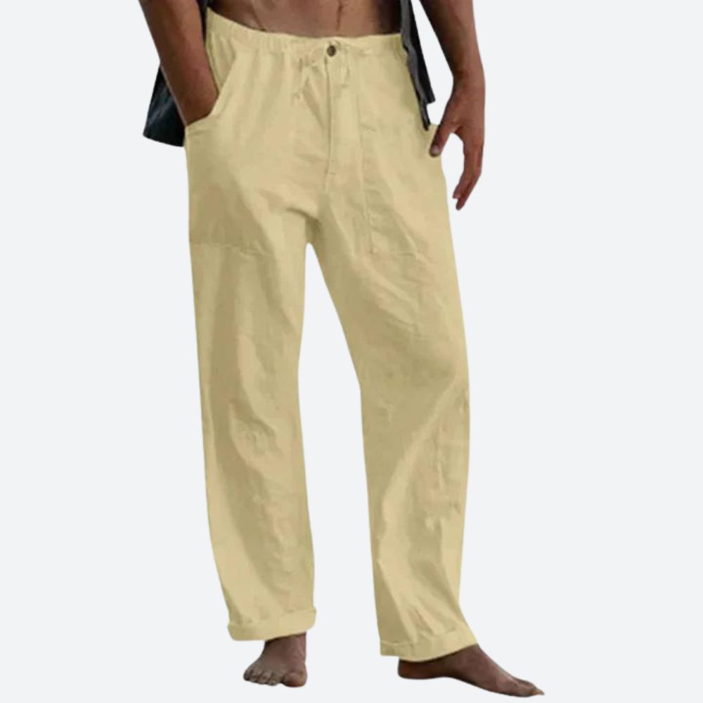 Linnen Broek Heren Casual Zomerstijl
