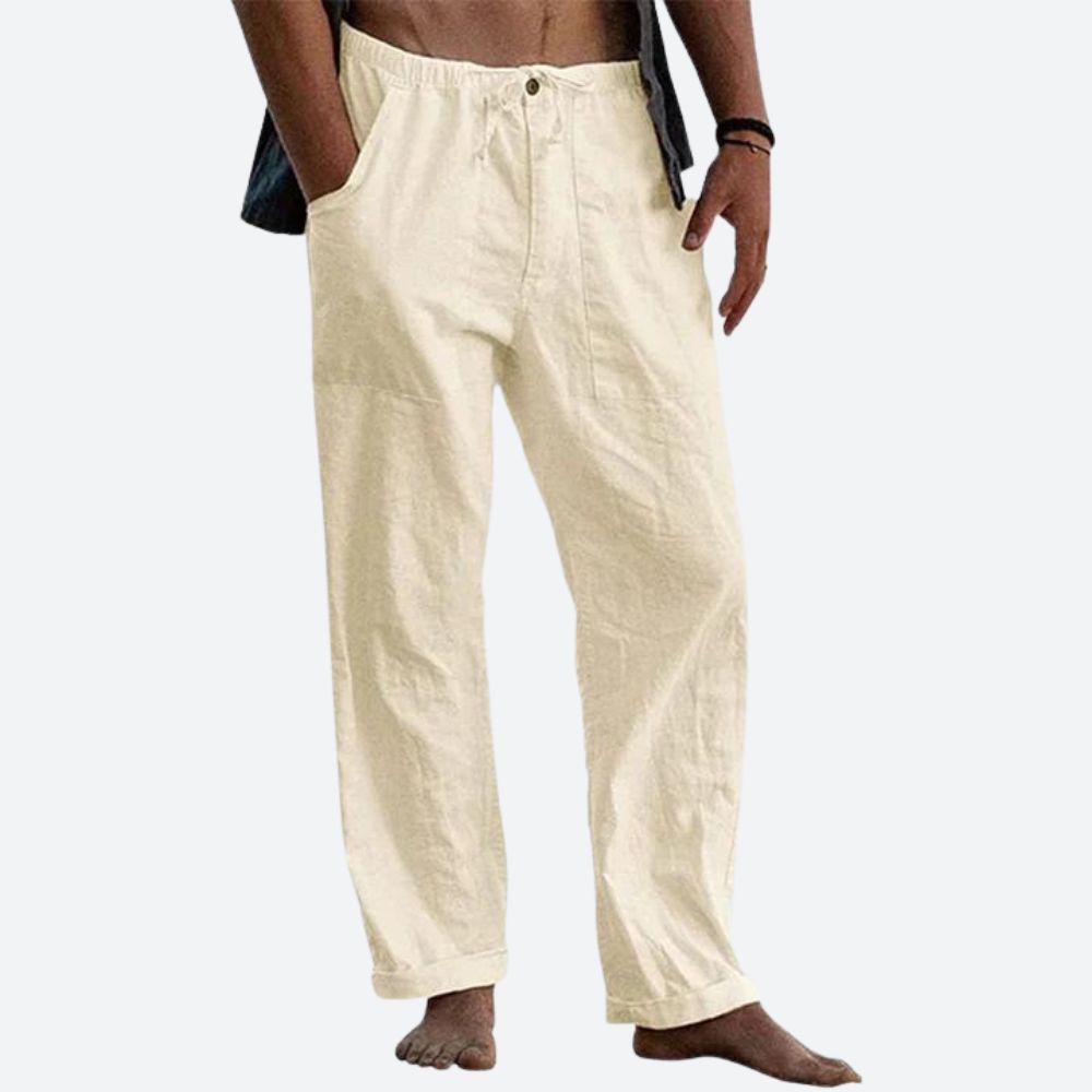 Linnen Broek Heren Casual Zomerstijl