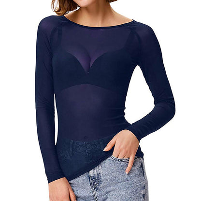 Dames Top Mesh Elegante Uitgaanskleding