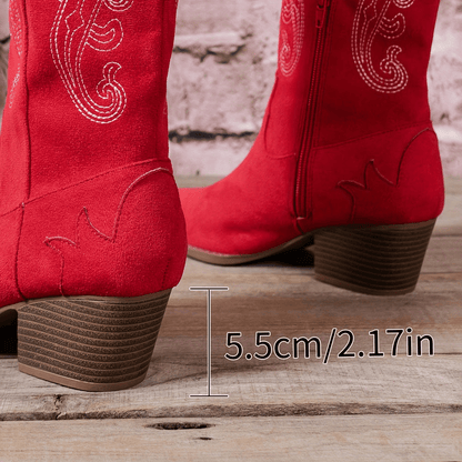 Dames Cowboy Laarzen Zwart Hak Stijlvolle Design