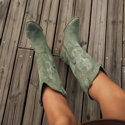 Dames Cowboy Laarzen Zwart Hak Stijlvolle Design