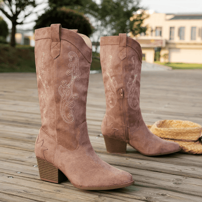 Dames Cowboy Laarzen Zwart Hak Stijlvolle Design