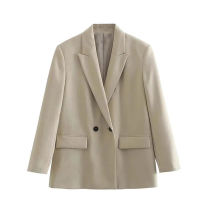 Dames Blazer Oversized Lange Mouw Modieus
