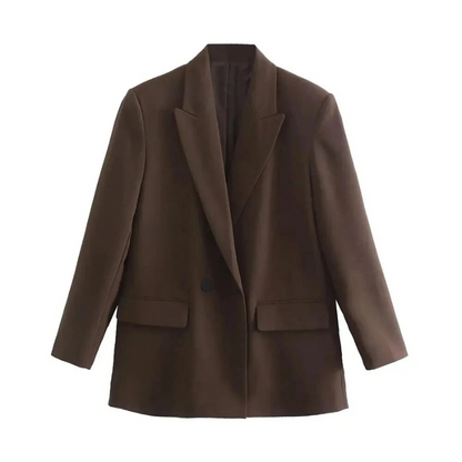 Dames Blazer Oversized Lange Mouw Modieus