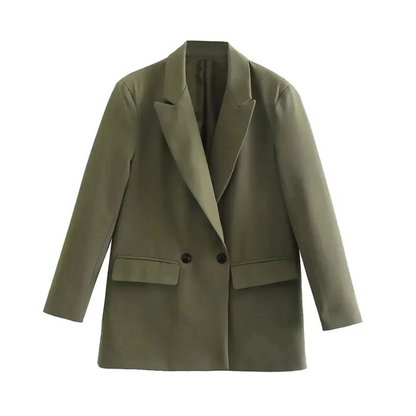 Dames Blazer Oversized Lange Mouw Modieus