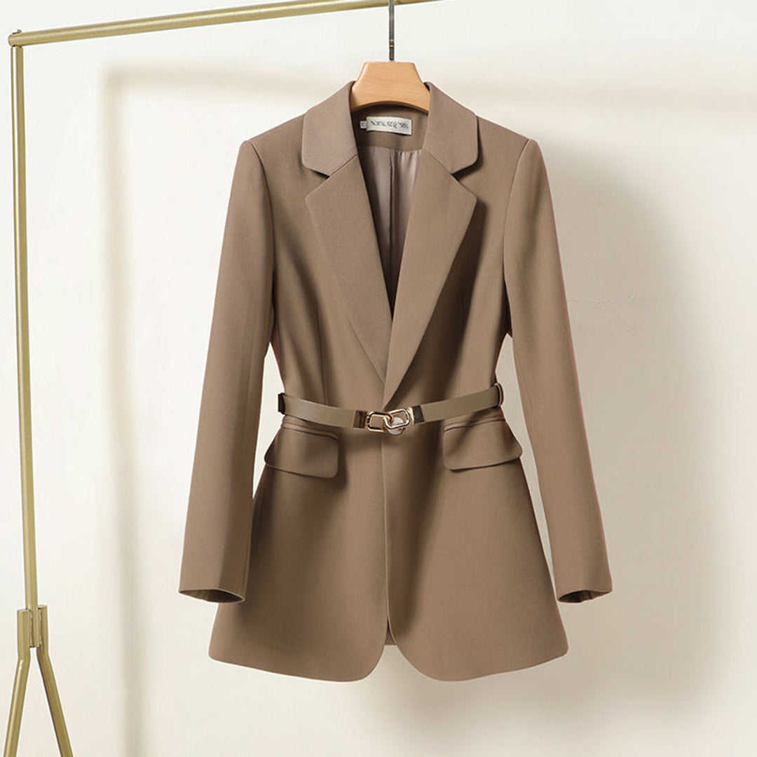 Dames Blazer Elegante Riemjas voor Werk en Feest