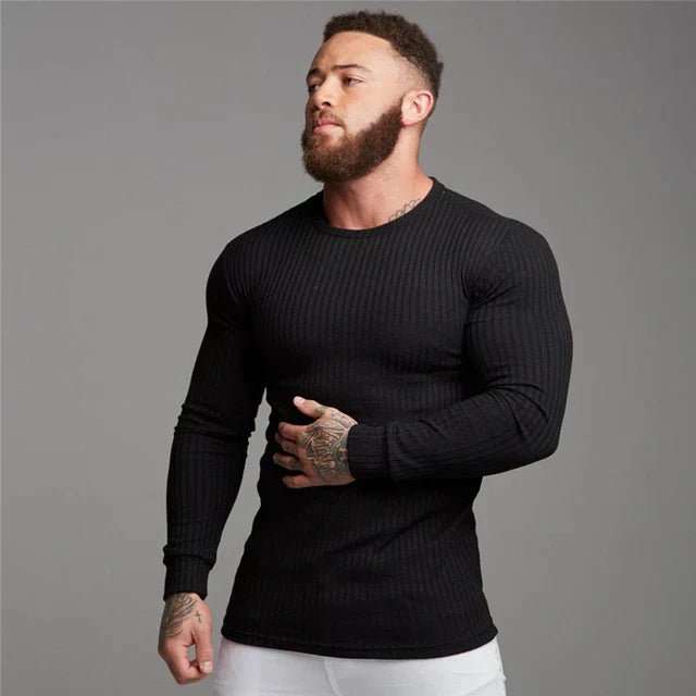 Heren Trui Kasjmier Slim Fit Luxe Warm