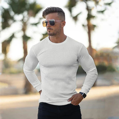 Heren Trui Kasjmier Slim Fit Luxe Warm