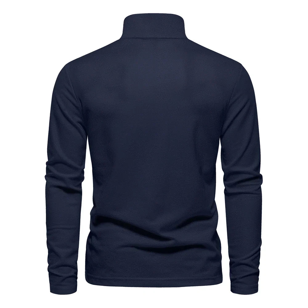 Polo Hemd Lange Mouw Katoen Casual Heren