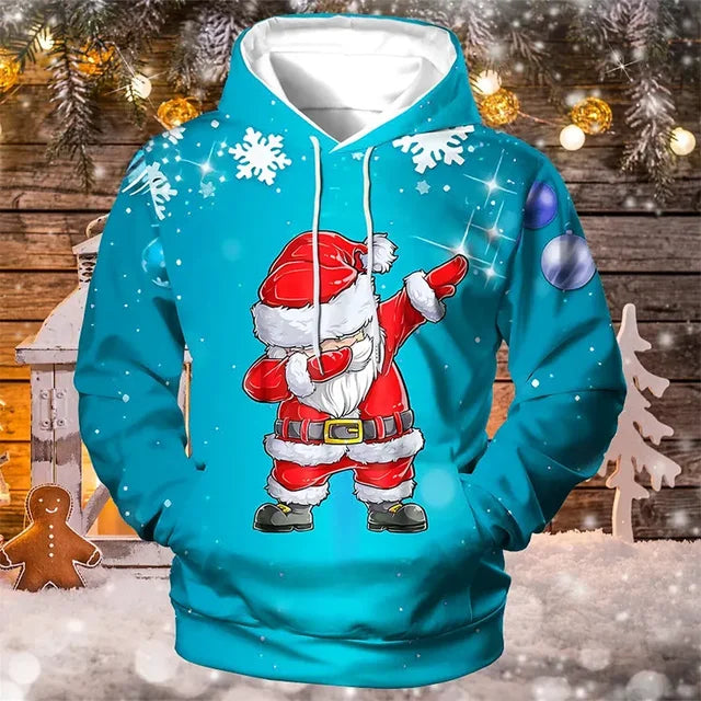 Kerst Trui met Kap Soft Fleece - StudioMarella