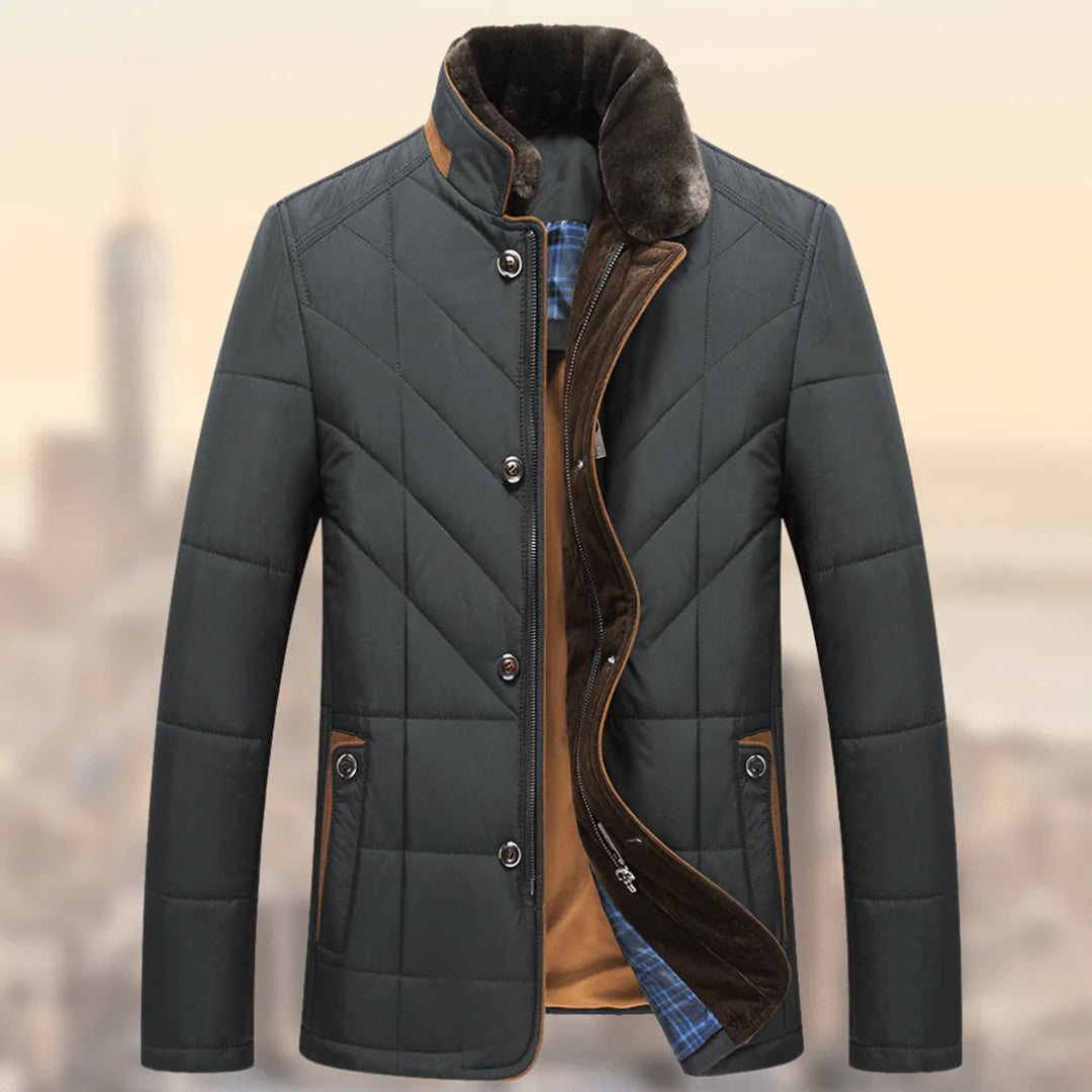 Heren Jas Winter | Gewatteerd, Warm en Tijdloos Design