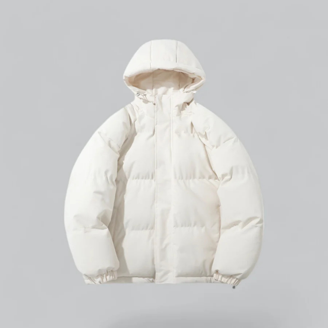 Heren Winterjas Gewatteerd Met Capuchon Warm en Comfortabel