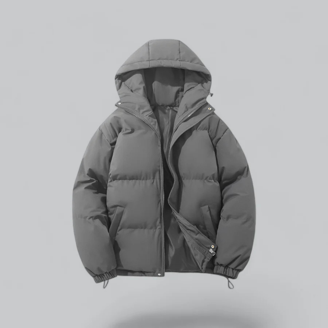 Heren Winterjas Gewatteerd Met Capuchon Warm en Comfortabel