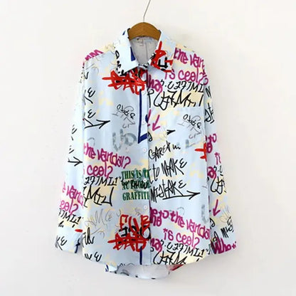 Damesblouse Elegante Drukpatroon Bloemenprint - StudioMarella