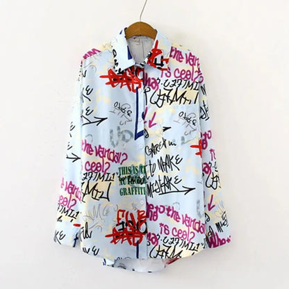 Damesblouse Elegante Drukpatroon Bloemenprint