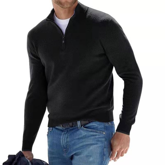Herenpullover V-hals Klassieke Stijl