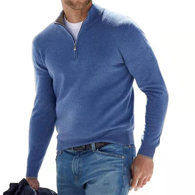 Herenpullover V-hals Klassieke Stijl