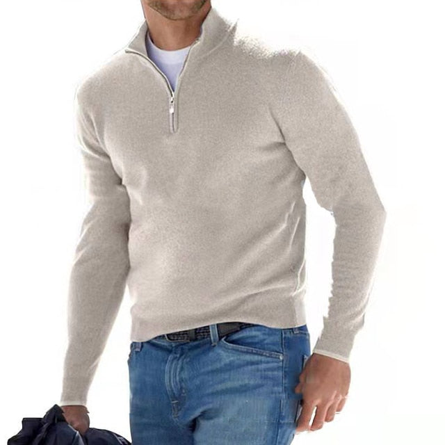 Herenpullover V-hals Klassieke Stijl