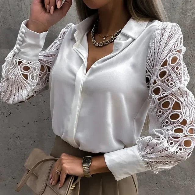 Witte Vrouwen Blouse Sexy Kort Mouw