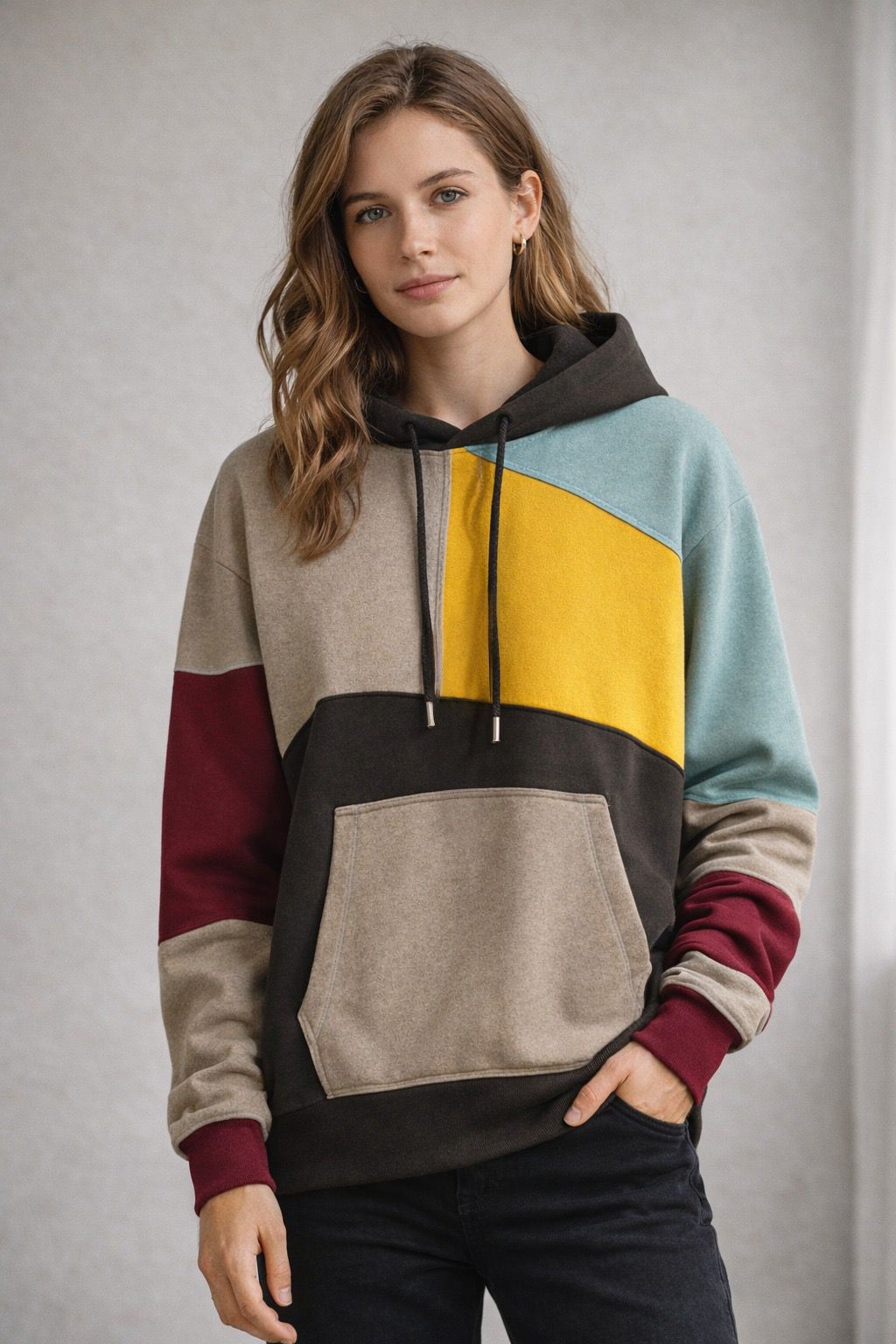 Finn Heren Hoodie Comfortabel Colorblock Design