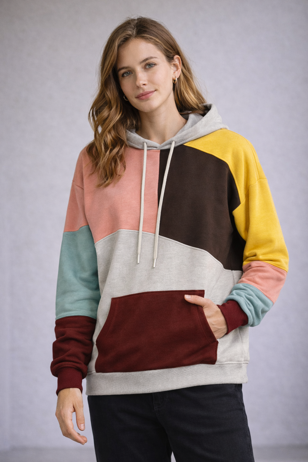 Finn Heren Hoodie Comfortabel Colorblock Design