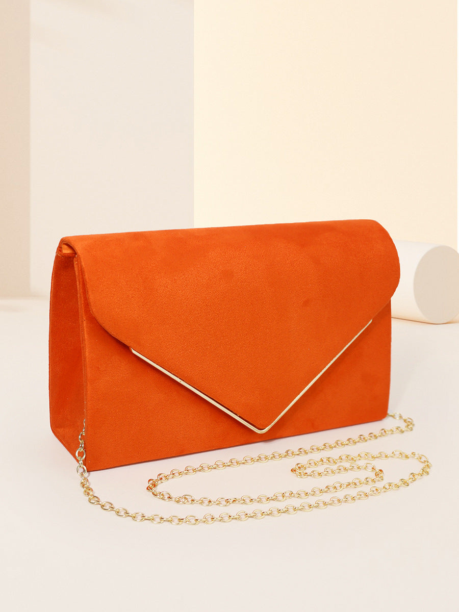 Fluwelen Avondclutch Suède Look Elegant