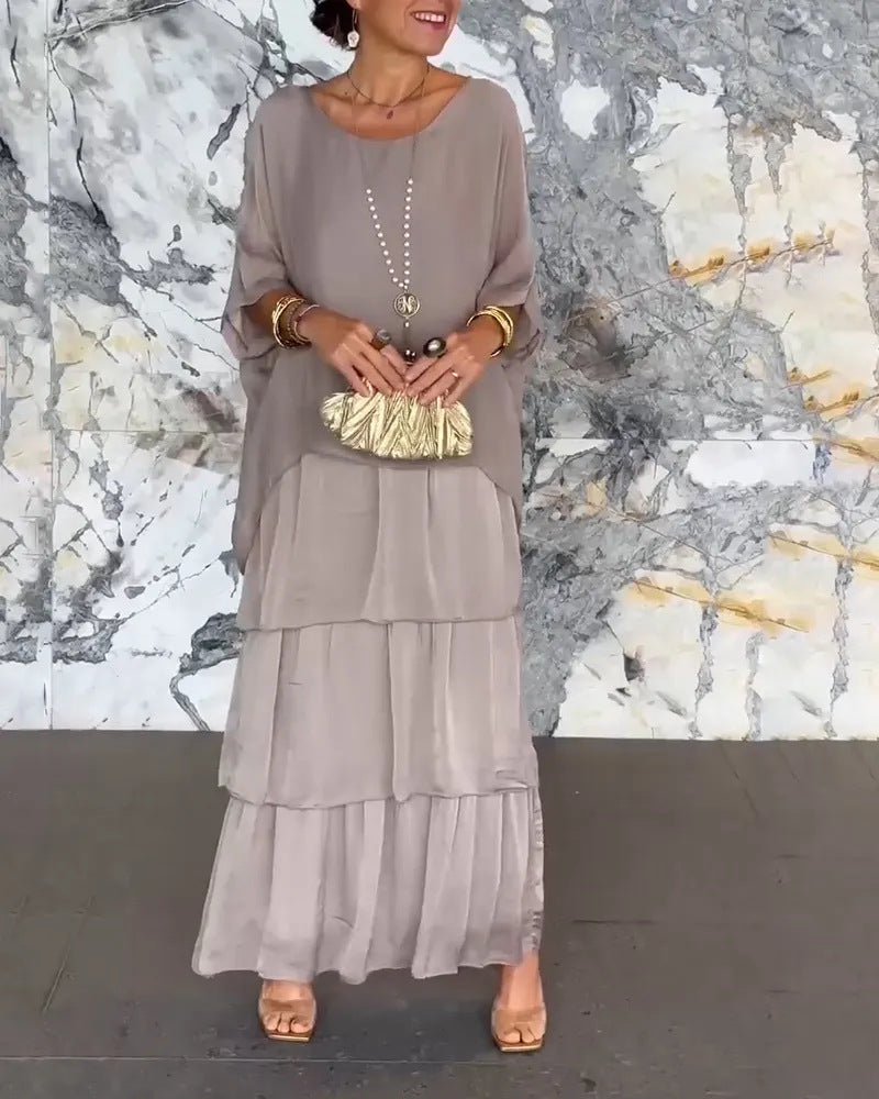 Vrouwelijke Jurk Isabella Stijl Elegante Katoen - StudioMarella