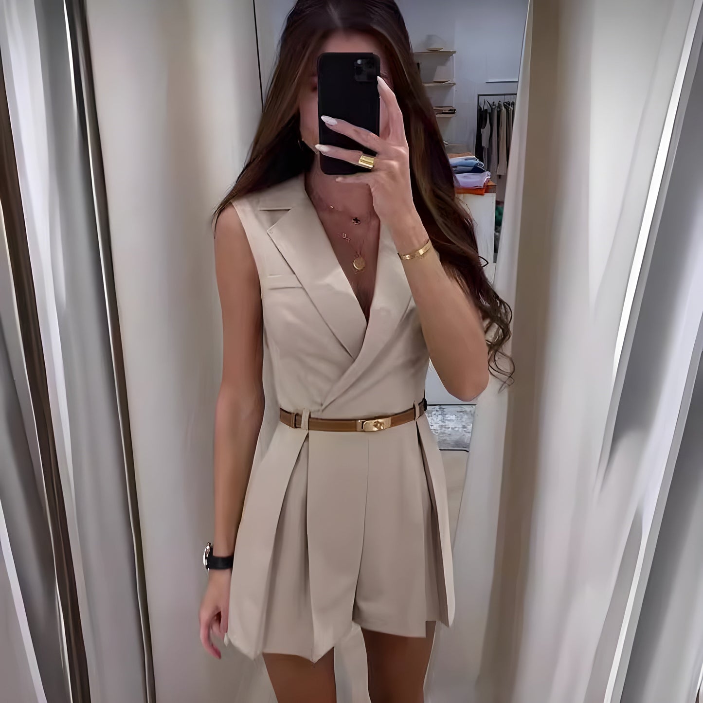 Elegante Rokjurk Zonder Mouwen