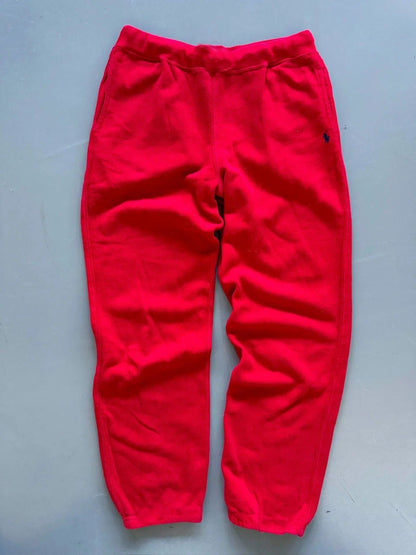 Heren Fleece Joggingbroek Zwart Klassiek met Zijzakken