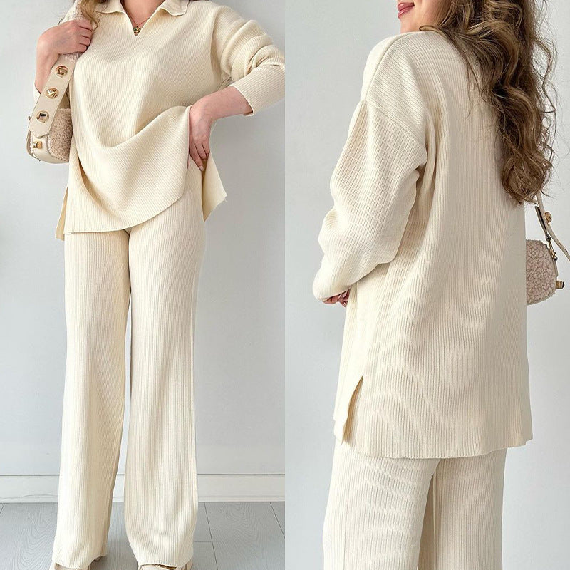 Dames Gebreide Set Comfortabele Pasvorm