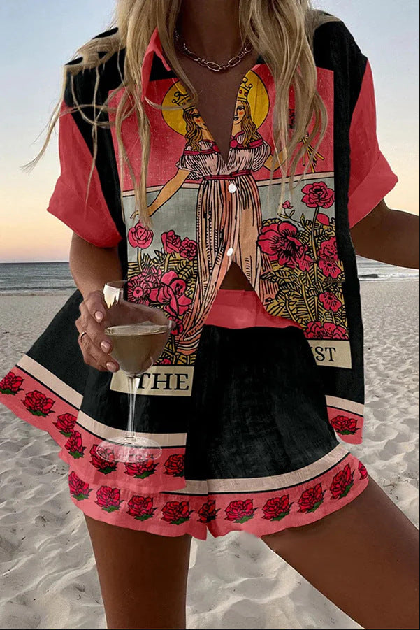 Dames Zomerset Top en Shorts Set Zomerse Kleding