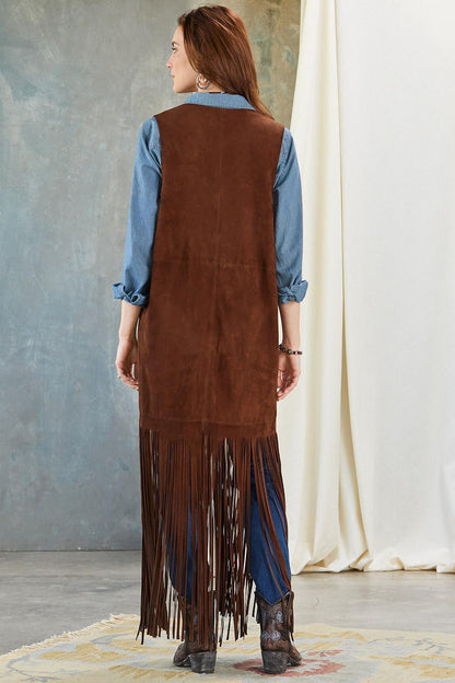 Dames Gilet Lang Model