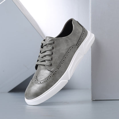 Heren Leren Sneakers Comfortabel voor Dagelijks Gebruik