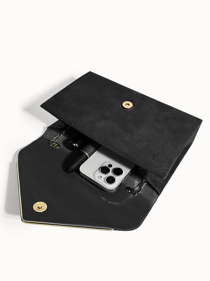 Fluwelen Clutch Avondtasje Suède Stijl Elegant