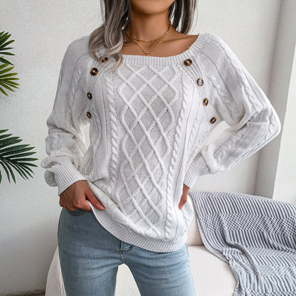 Dames Gebreide Trui Comfortabele Pasvorm Elegant