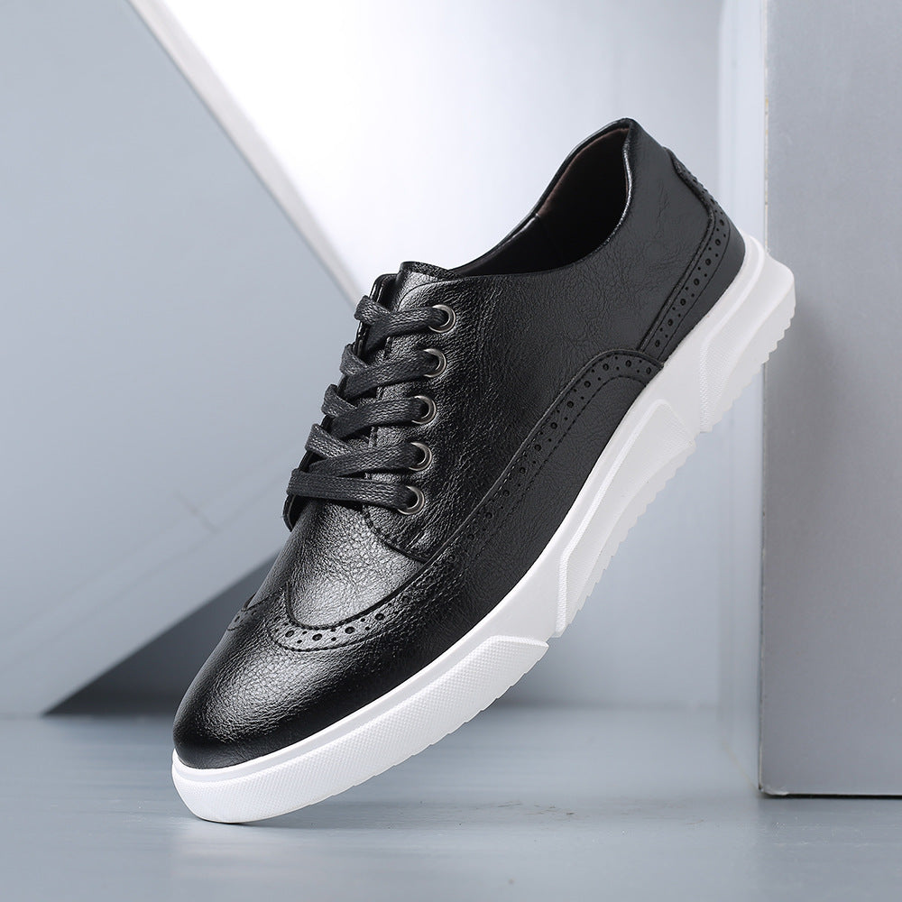 Heren Leren Sneakers Comfortabel en Stijlvol voor Dagelijks Gebruik