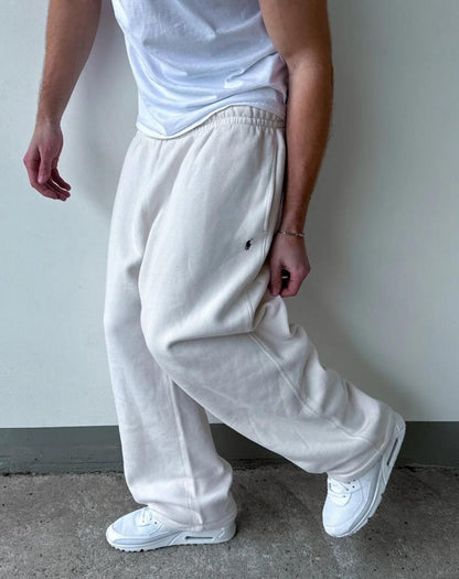 Heren Fleece Joggingbroek Zwart Comfortabel met Zijzakken