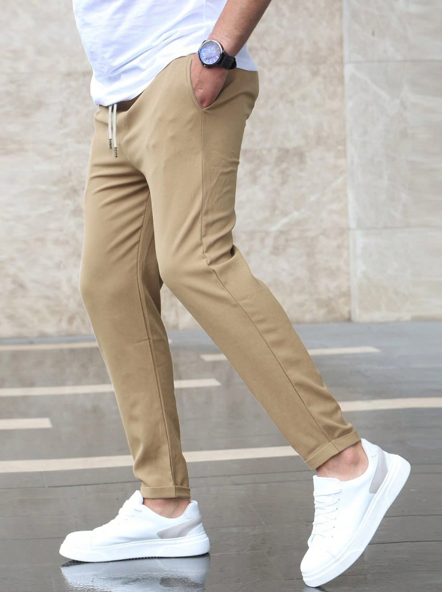 Joggingbroek Elastisch Slim Fit met Tunnelkoord